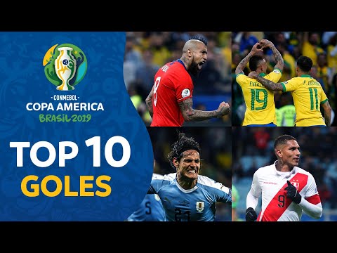 TOP 10 GOLES I  COPA AMERICA BRASIL 2019
