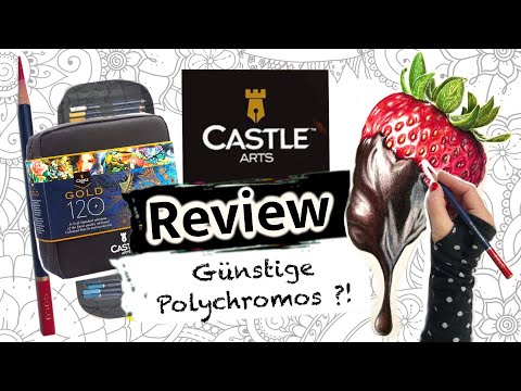 CASTLE ARTS GOLD Buntstifte im ultimativen Test | GÜNSTIGE Polychromos?!?