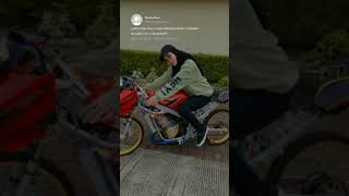 Download lagu cewek cantik naik ninja r modif story wa keren ‼️modifikasi ninja r mp3