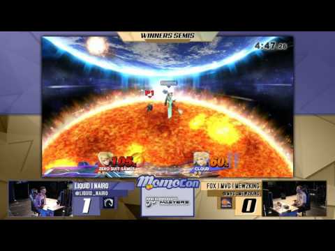 Momocon 2016: Smash 4 Singles - Liquid | Nairo (ZSS) vs FoX | MVG | Mew2King (Cloud) - Winners Semis