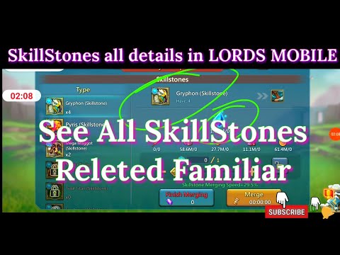 SkillStone all details in LORDS MOBILE #lordsmobile #lordmobile @LordsMobile