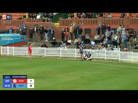 Hostplus SANFLW GF - Sturt's India Rasheed curls it around from boundary