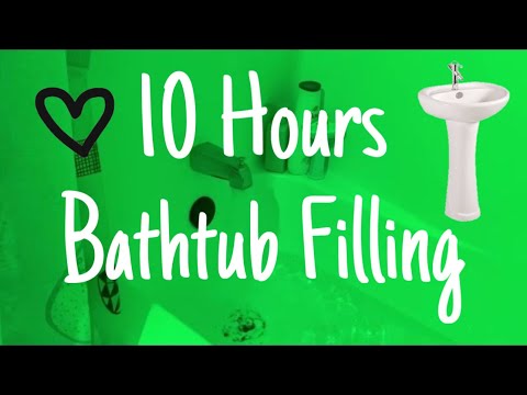 10 Hours Bathtub Filling Sound | Fun Lighting! Relaxing Water Sounds for Sleep 😴