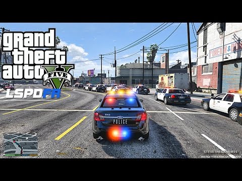 GTA 5 LSPDFR 0.3.1 - EPiSODE 100 - LET'S BE COPS - CITY PATROL (GTA 5 PC POLICE MODS) PARTNER MOD