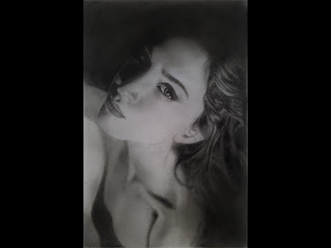 Dry Brush Portrait Painting Timelapse