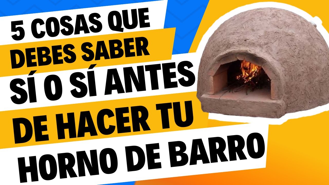 5 ESSENTIAL things you probably DON'T KNOW and that YOU MUST APPLY when building your clay oven