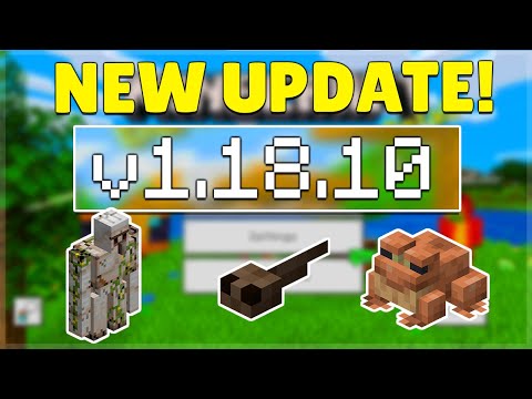 EPIC UPDATE: MCPE 1.18.10 Out NOW! Java Parity, Frogs & MORE!
