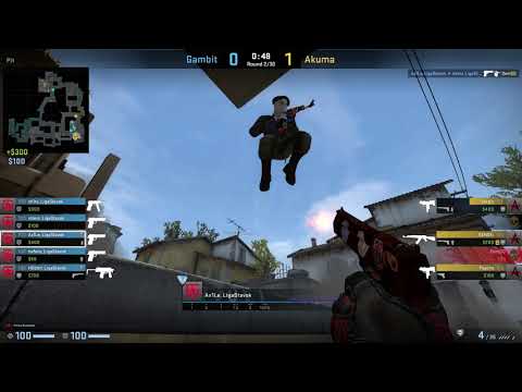 CS:GO POV Demo Gambit Ax1Le (22/8) vs Akuma (de_inferno)