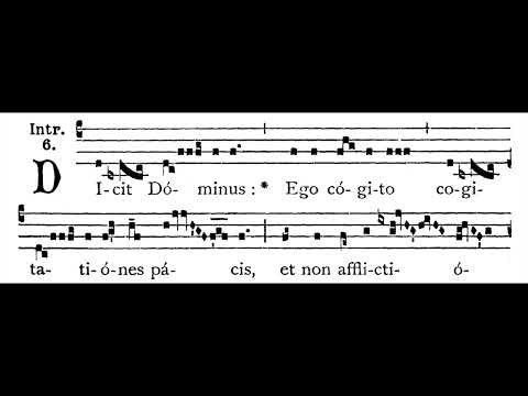 23rd & 24th Sunday after Pentecost INTROIT:  Dicit Dóminus  (solfeggio)