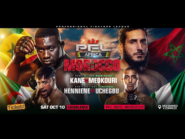 PFL Africa Morocco Announcement: Kane vs. Medkouri Headlines