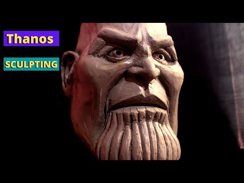 Avengers thanos sculpting |timelapse |marvel