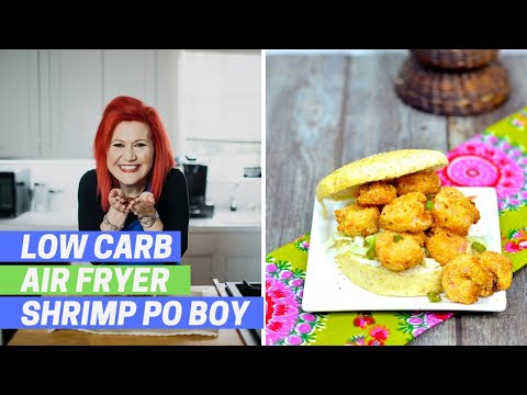 Air Fryer Fried Shrimp Po Boys (LOW CARB KETO FRIENDLY)