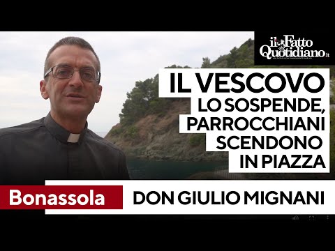 Parroco sospeso, parrocchiani scendono in piazza per don Giulio Mignani: “Vescovo ci ripensi”