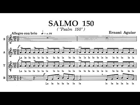 [Score] Ernani Aguiar - Salmo 150 (1975) for choir a cappella