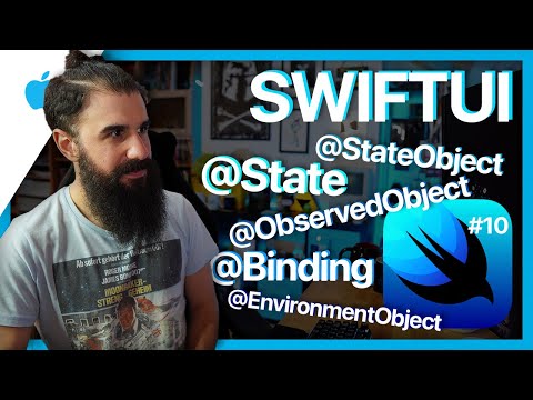 SWIFTUI Property Wrappers | State, Binding, StateObject, ObservedObject, EnvironmentObject | #10