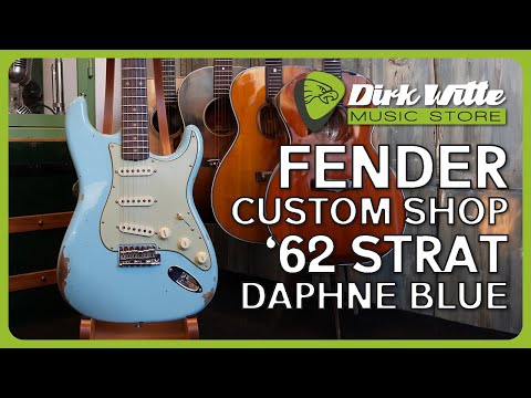 Fender '62 Stratocaster Relic-CC Faded Aged Daphne Blue image 19