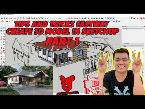TIPS AND TRICKS FASTWAY CREATE 3D MODEL IN SKETCHUP PART 1