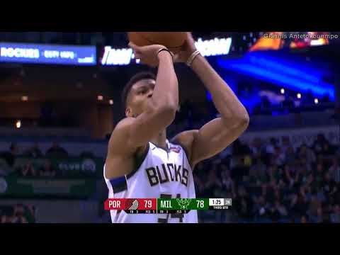 Giannis Antetokounmpo vs Portland Trail Blazers 21.10.2017 (44Pts)
