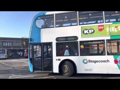 STAGECOACH BUS ROUTE 700 ARRIVING INTO CHICHESTER BUS STATION