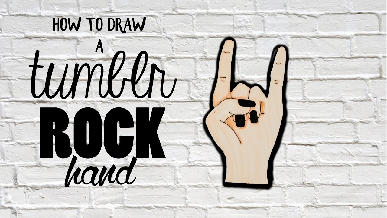 | How to draw a Tumblr Rock Hand! | Hands For Begginers. | HelloCris