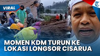 MOMEN DEDI MULYADI Turun Langsung ke Lokasi Longsor Cisarua, Ungkap Sulitnya Evakuasi Korban