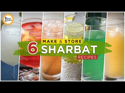 Top 6 Make & Store Sharbat Recipes By Food Fusion (Iftar Drinks)