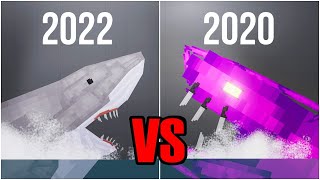Megalodon 2022 vs Megalodon 2020 - Which is better ? [People Playground 1.26 beta]