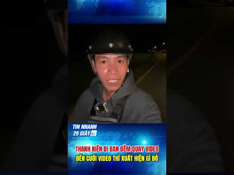 Thanh niên đi xe ban đêm một mình