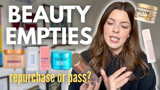 SO MANY beauty empties...but are they worth it? | skincare, haircare, body care, makeup & more!