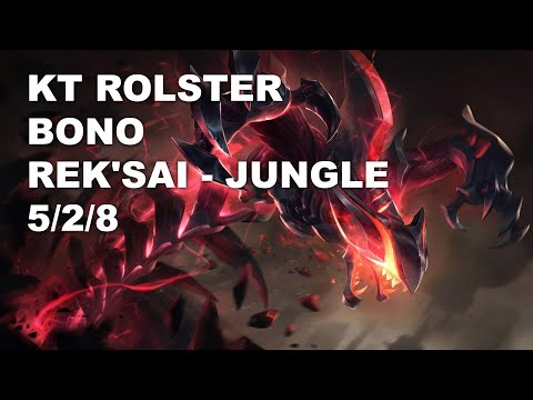 KT Rolster Bono Jungle Rek'Sai vs Lee Sin - KR Challenger Patch 10.8