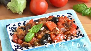 Caponata con peperoni e melanzane NON FRITTA: ricetta veloce leggera in padella | Il chicco di mais