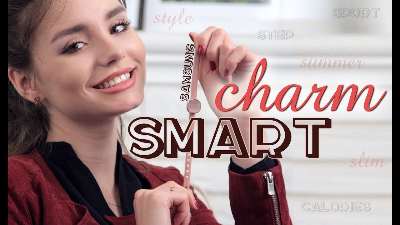 Умный браслет Samsung Charm, розовый