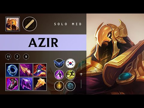 Azir Mid vs Tristana - KR Diamond Patch 25.24