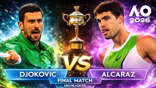 Carlos Alcaraz vs Novak Djokovic Full Match Highlights | FINAL | Australian Open 2026