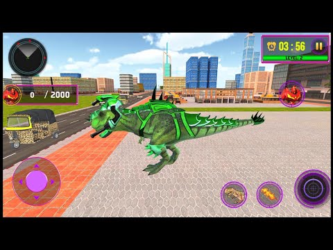 Police Dragon Robot Car War - Android Gameplay