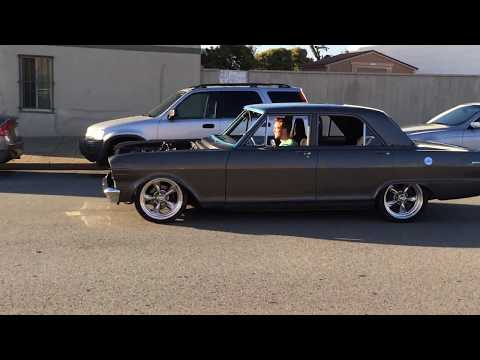 1965 Chevy Nova II | LS1 Swap | 4L60E Auto – First Drive! (slammed 4-door)