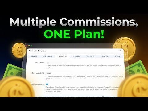 CS-Cart Plan Modification Add-on – Multiple Commission Plans for Vendors