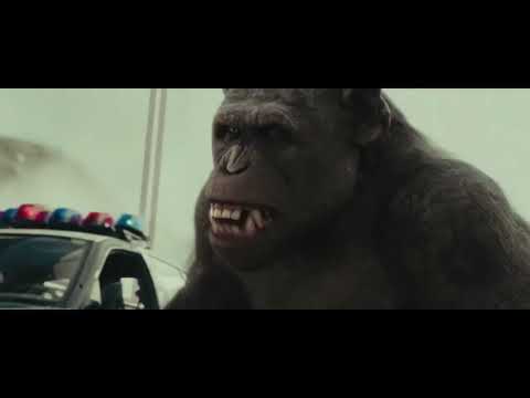 Rexy and Ceaser’s army fight the humans on the bridge