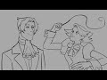 Edgeworth is super good at dodging Franziska’s whip (Ace Attorney Animatic)