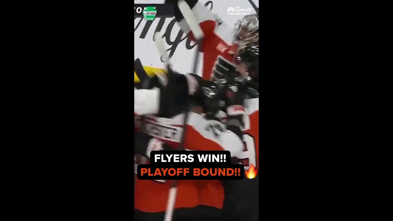 FLYERS WIN IN A SHOOTOUT TO CLINCH A SPOT IN THE PLAYOFFS!