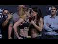 Valentina Shevchenko vs. Lauren Murphy Ceremonial Weigh-Ins Staredown | UFC 266 | MMA Fighting