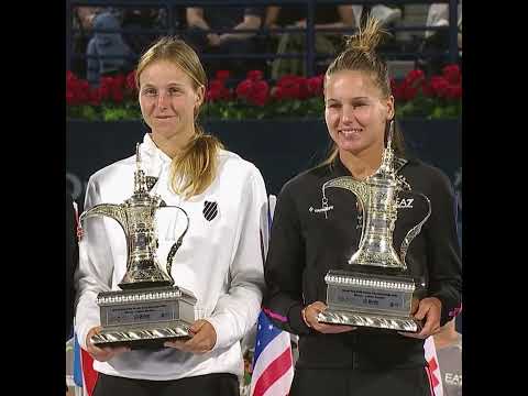 Veronika Kudermetova e Liudmila Samsonova conquistam o título de duplas 2023 Dubai Duty Free Tennis Championsh