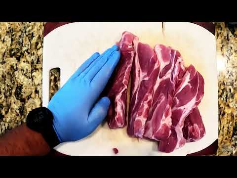 Pork Shoulder Breakdown - Cutting a Pork Shoulder, Pork Butt, Boston Butt into smaller meal options.