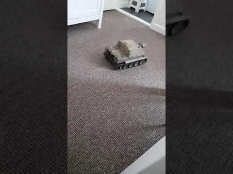 Heng long/matorro sturmtiger conversão 1/16 tanque rc (primeiro teste de direção)