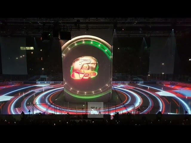 Световое шоу на Гала-матче турнира по хоккею среди исламских стран