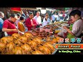 Food Market In Nanjing China Giant Meatballs Golden Dumplings Crispy Chicken Sweet Lotus More
