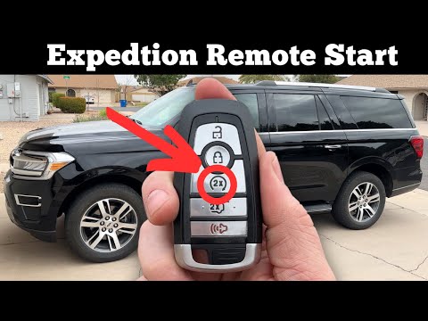 2022 - 2024 Ford Expedition - How To Use Remote Start Feature On Remote Key Fob ( 2X Button )