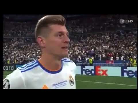 Toni Kroos. Interview abgebrochen. Kurzvideo. Schlimm ganz schlimm 😂.