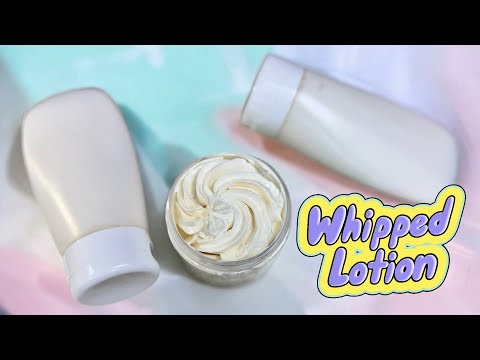 DIY Whipped Body Lotion Tutorial!  Only 3 Main Ingredients!