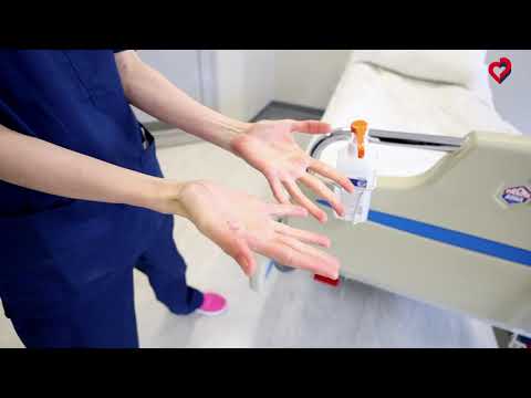 Instruktaż prawidłowej dezynfekcji rąk